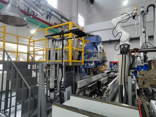 Automatische productie Gold Ingots Gold Bar gietmachine met robot