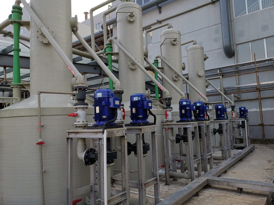 Krachtig gasabsorptiesysteem voor HCl / HF / NH3 ontzwaveling in industriële toepassingen