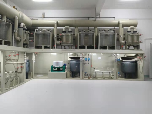 Geen Verontreinigings Ruwe Zilveren Elektrolyse en Elektrolytische Cel300kg Capaciteit